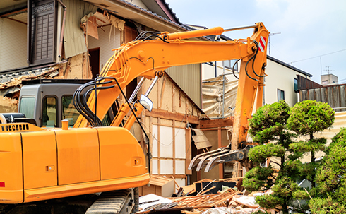 戸建て、アパート、店舗など多種多様な物件の解体に対応