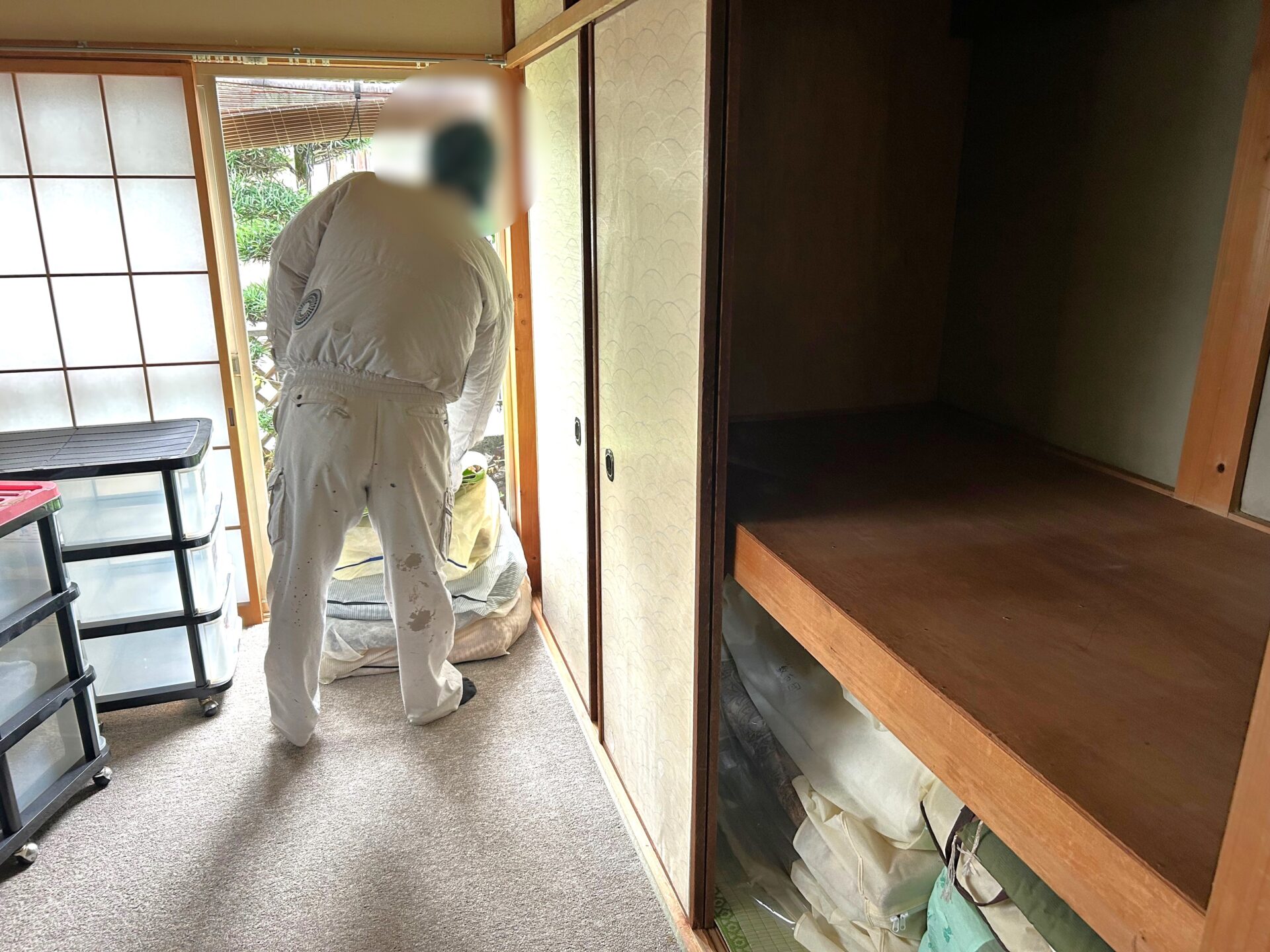 「4DKのお家に残された家具や家電をまとめてお引き取りしました」作業写真